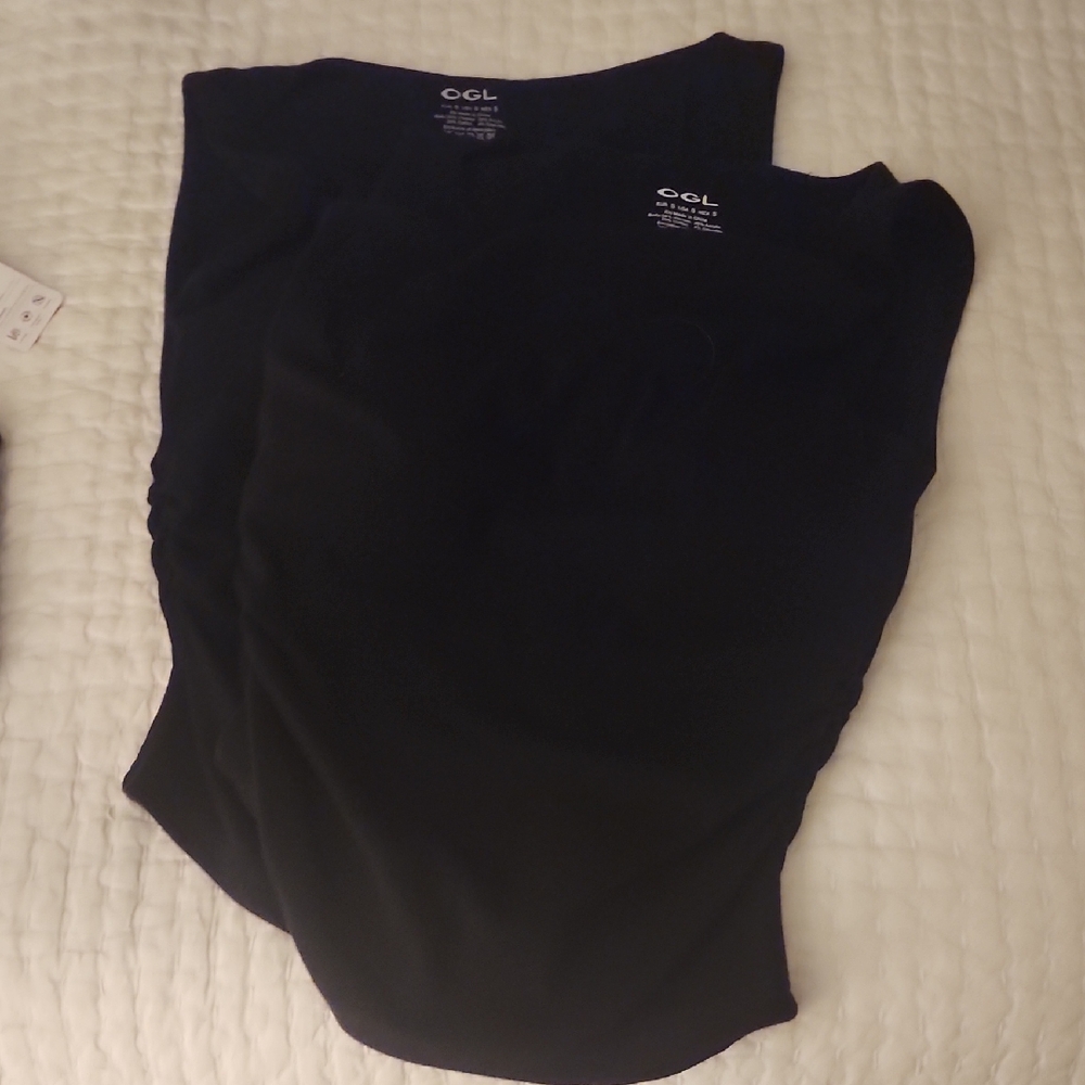 OGL Classic Black Sleeveless Tops Size S NWOT.  Two For One!